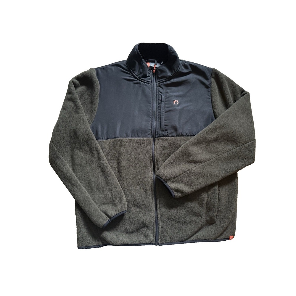 The American Outdoorsman Green Polar Fleece Full Zip Jacket Men's Size XL